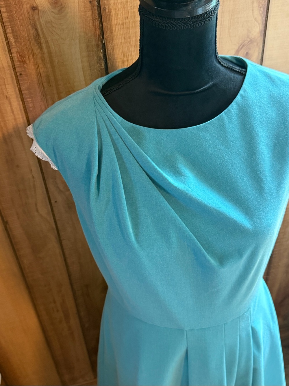 Calvin Klein Aqua Sleeveless Midi Dress